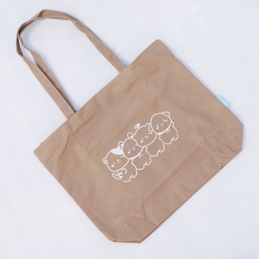 Coffee Intern Pals Canvas Zipped Tote Bag