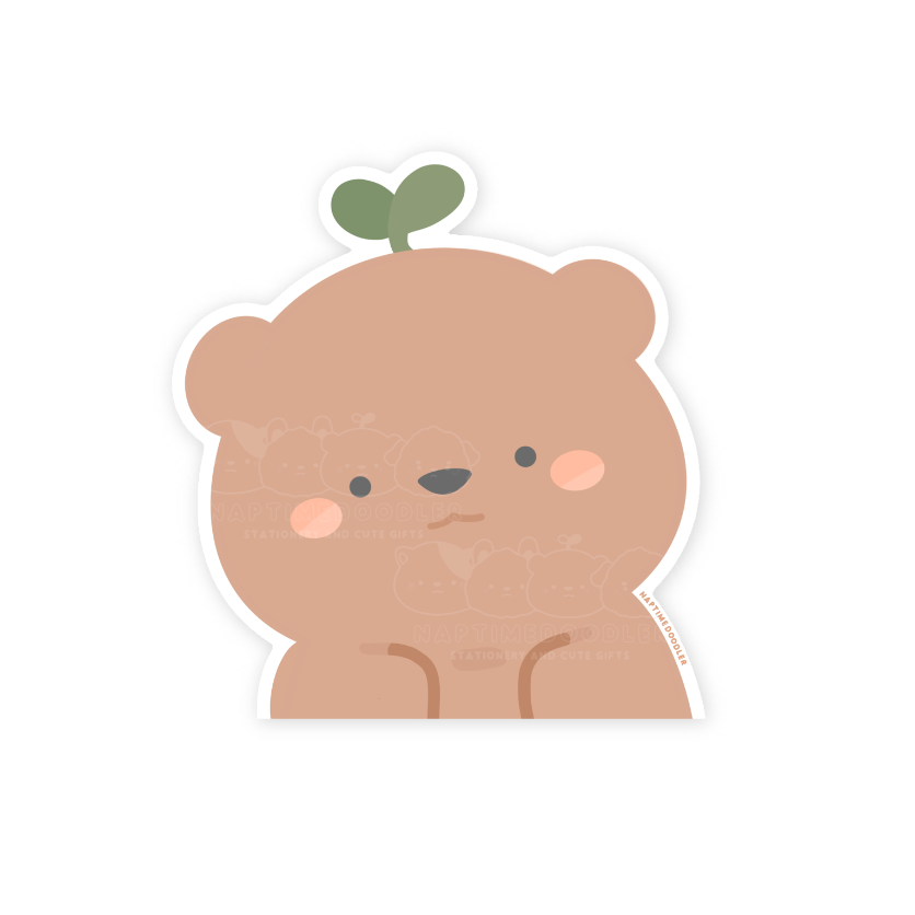 Sprout Peeking Sticker