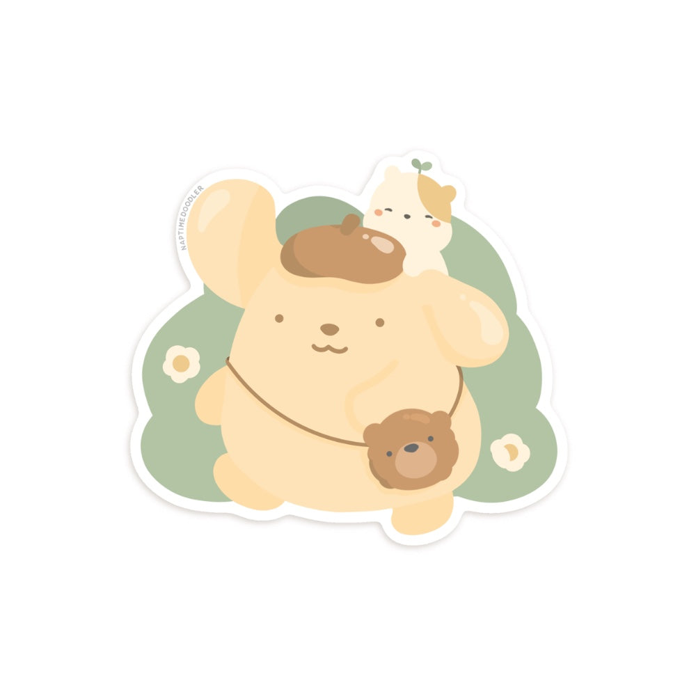 Pom Pom On The Go Sticker