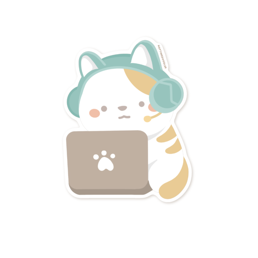 Laptop Catsu Sticker