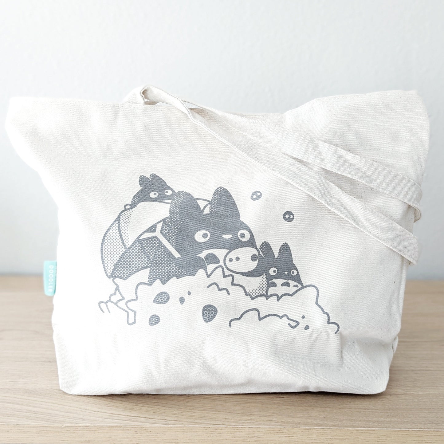Natural Neighbor Pals Canvas Zipped Tote Bag