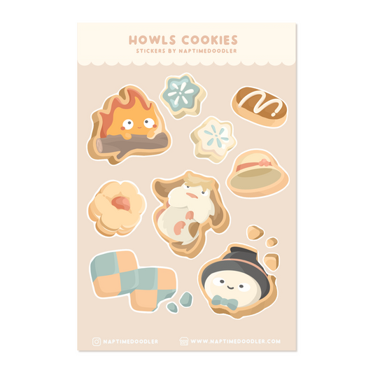 Flame Cookies Sticker Sheet