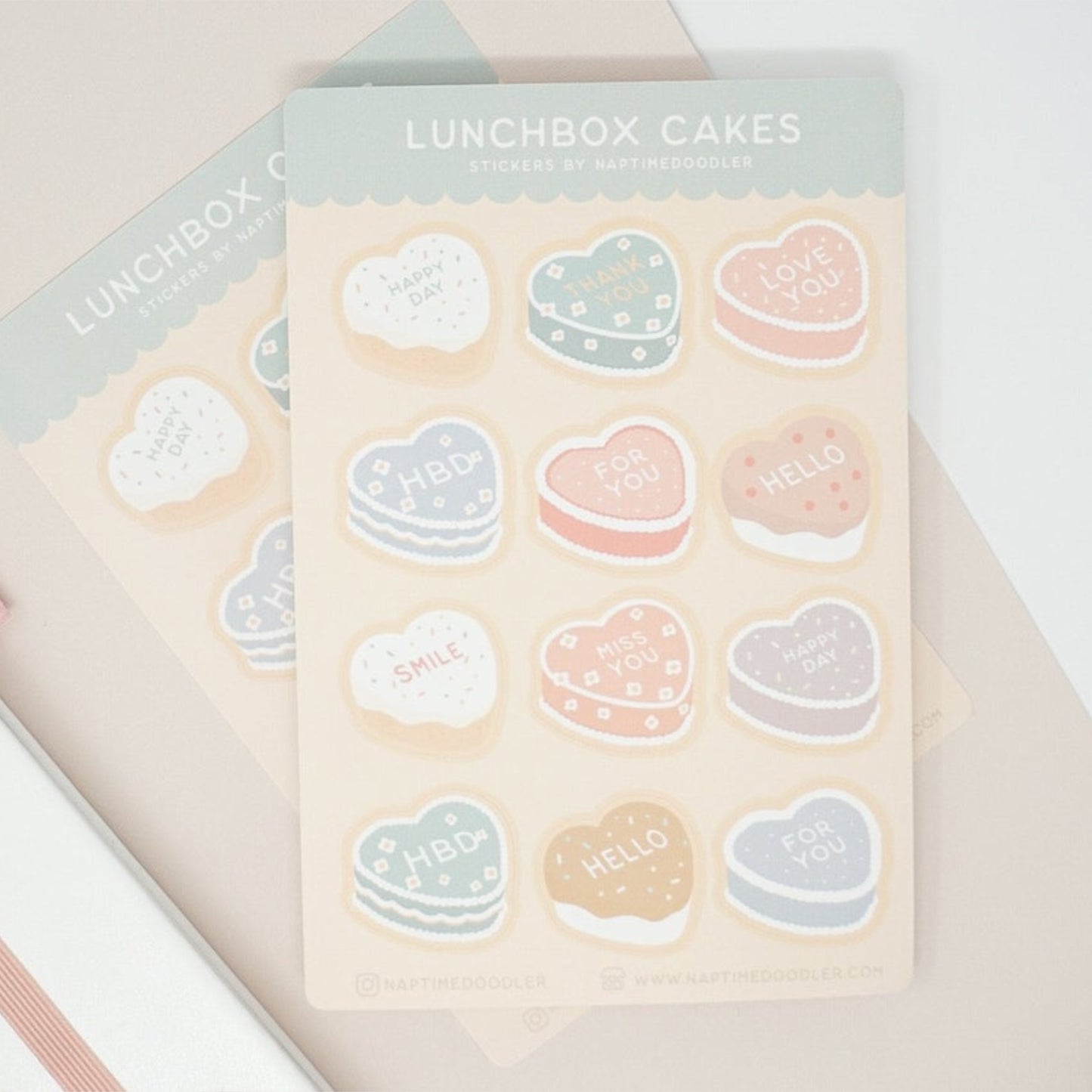 Lunchbox Cakes Sticker Sheet