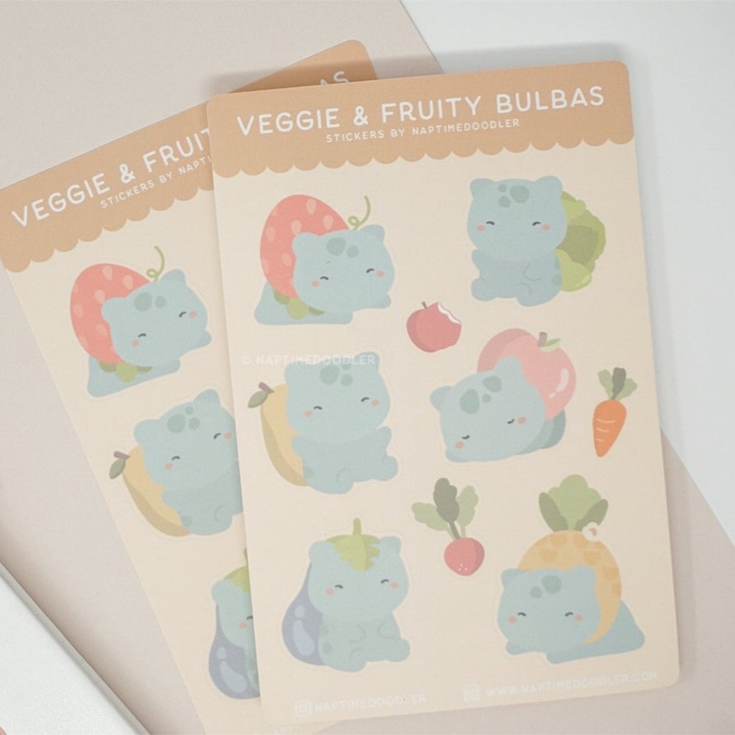 Veggie and Fruity Bulb Pals Sticker Sheet