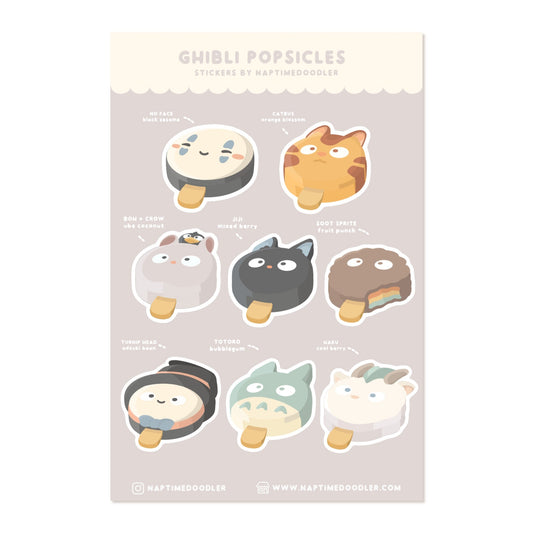 Anime Popsicle Sticker Sheet