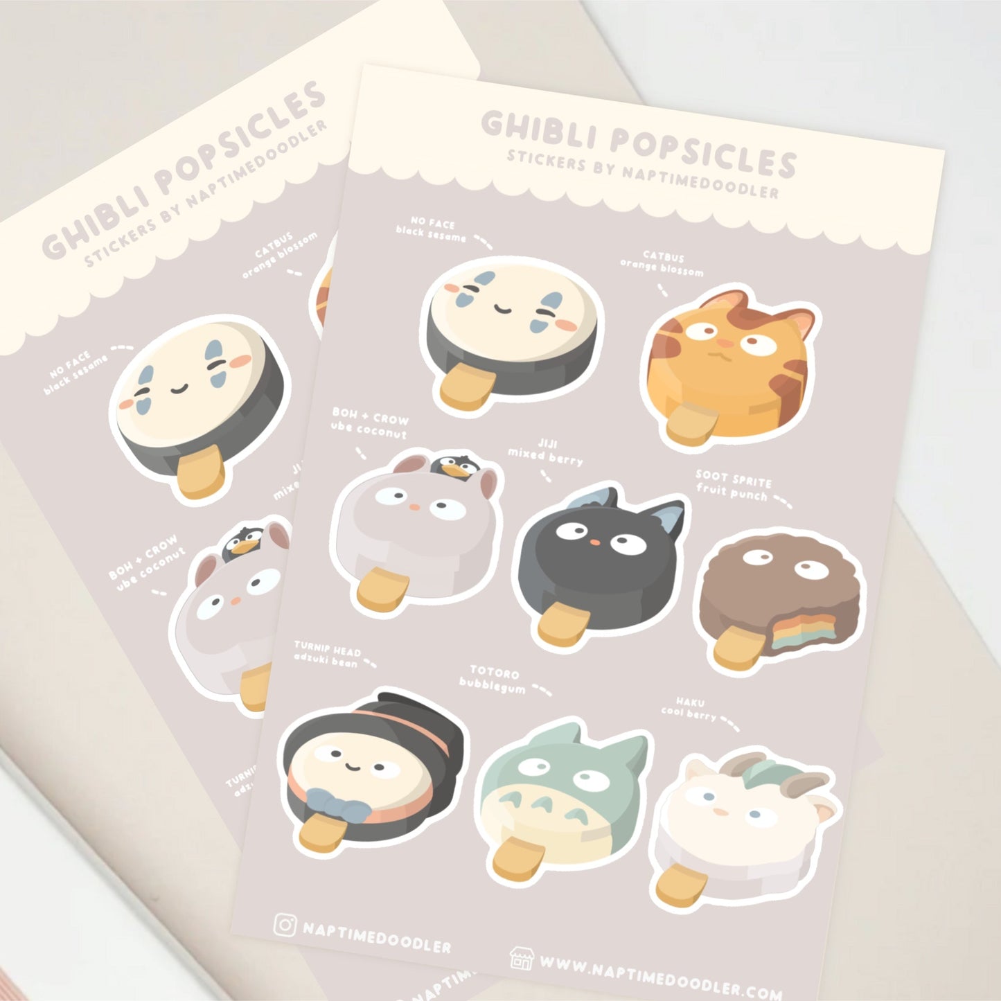 Anime Popsicle Sticker Sheet