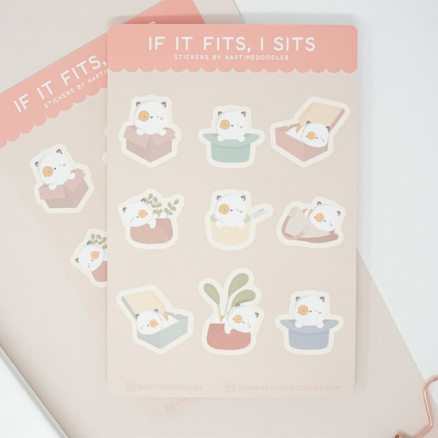 If It Fits, I Sits Sticker Sheet