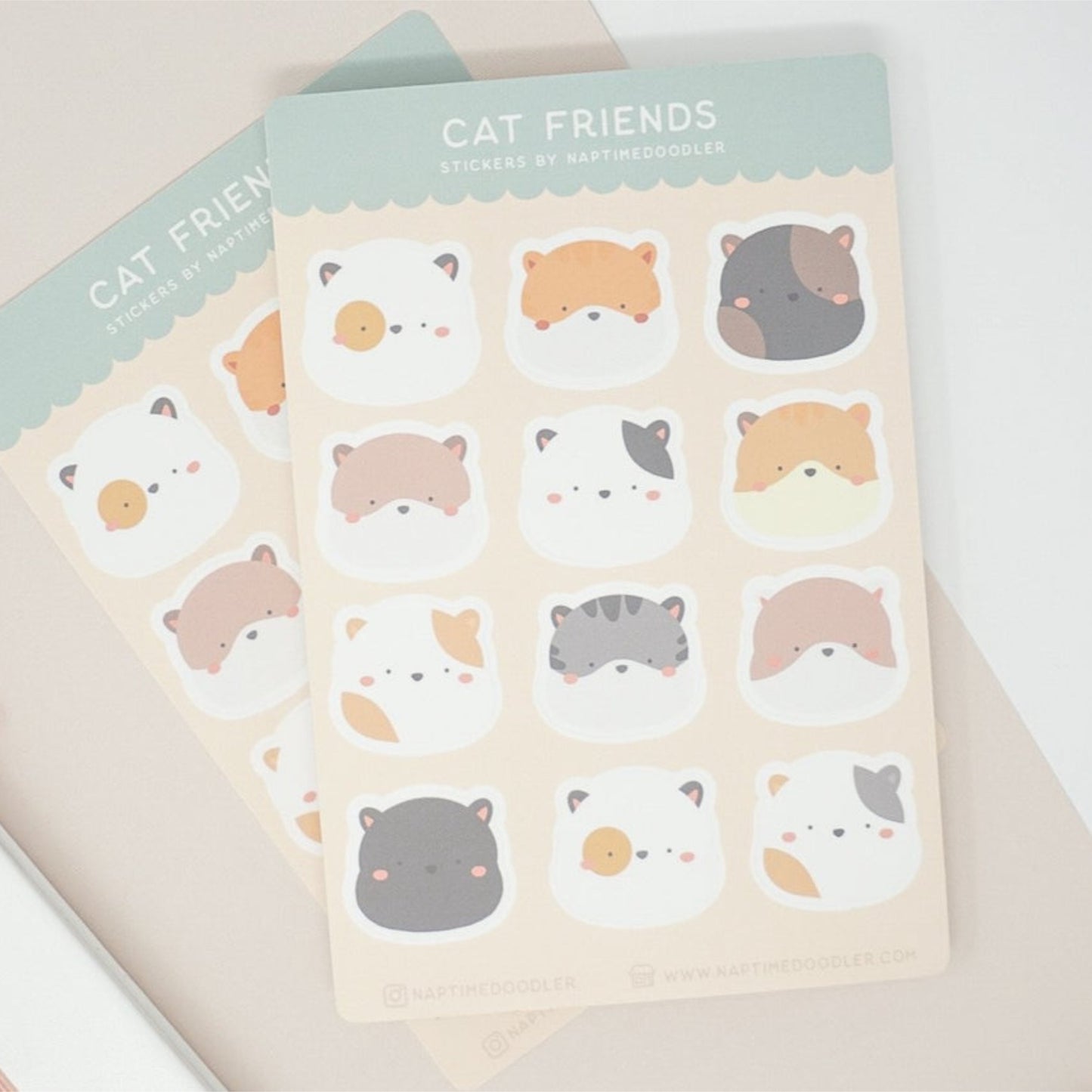 Cat Friends Sticker Sheet