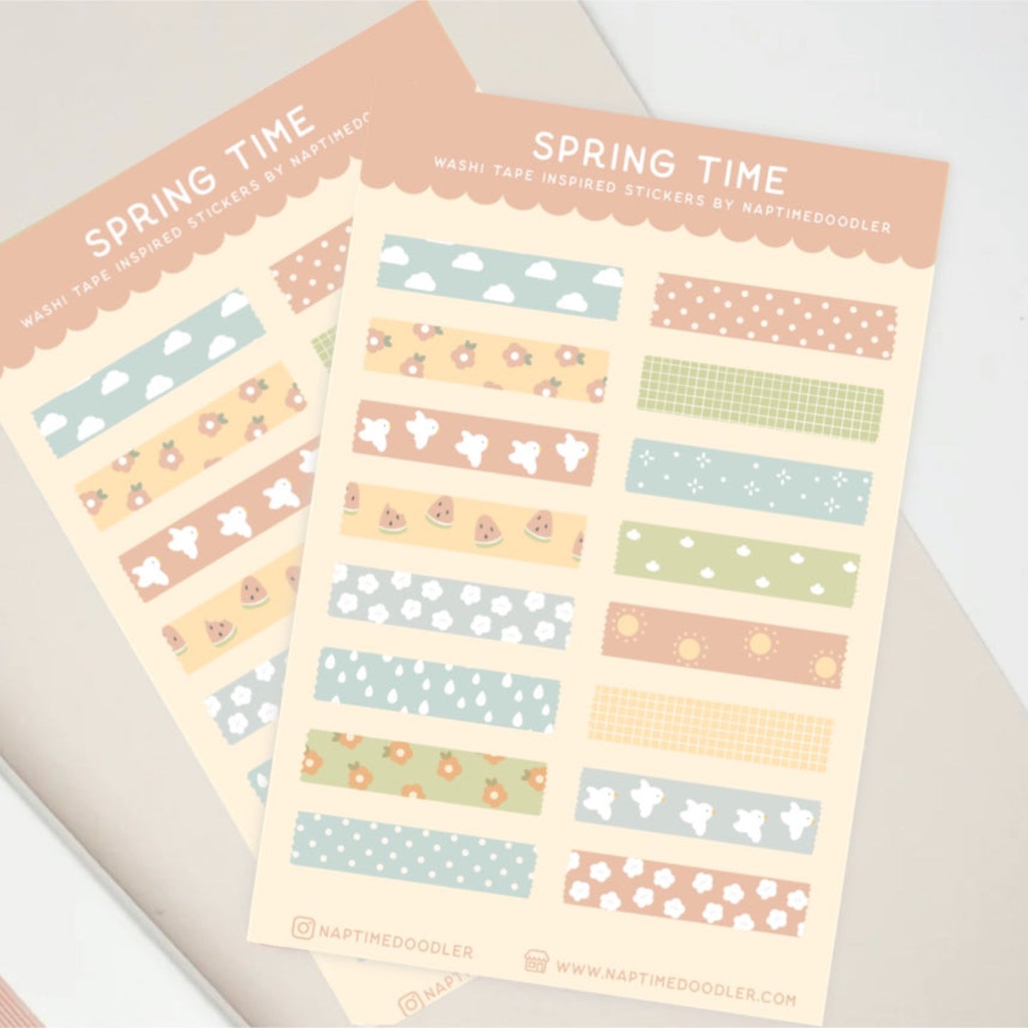 Spring Time Sticker Sheet (Shimmer)