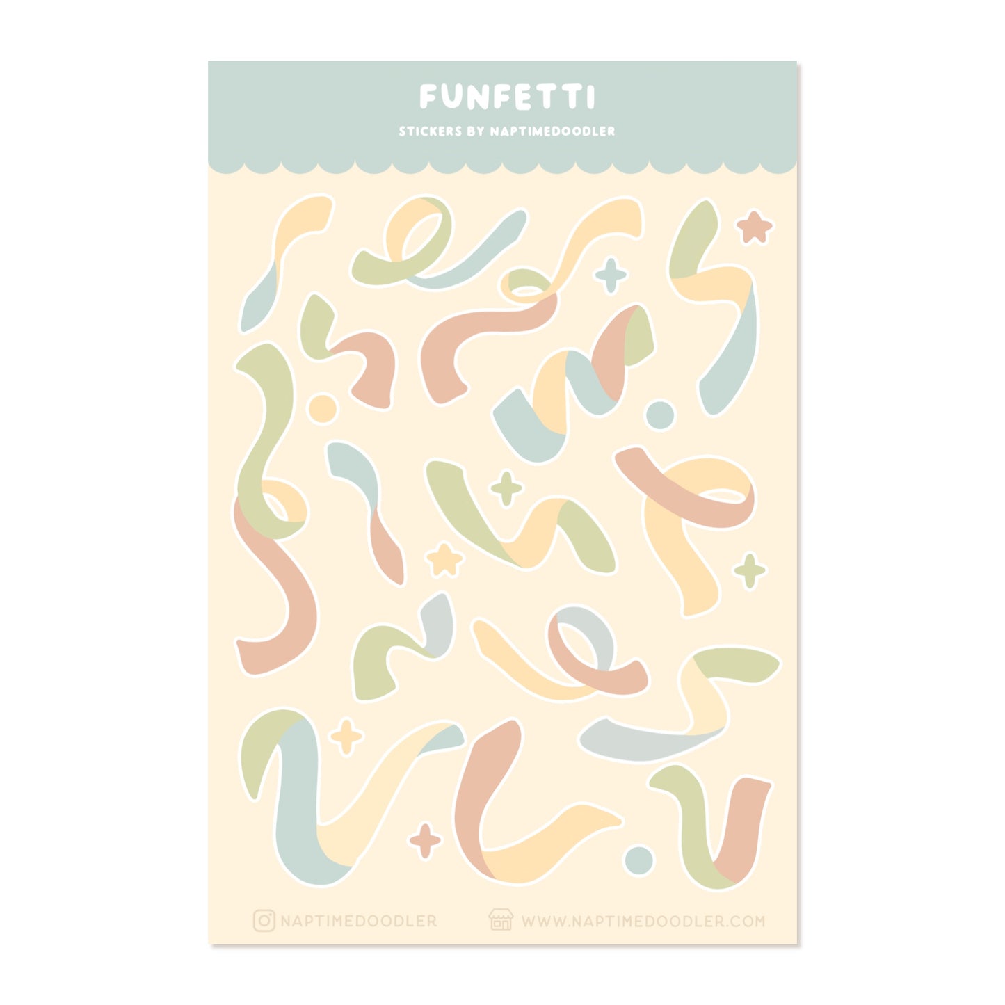 Funfetti Sticker Sheet (Shimmer)