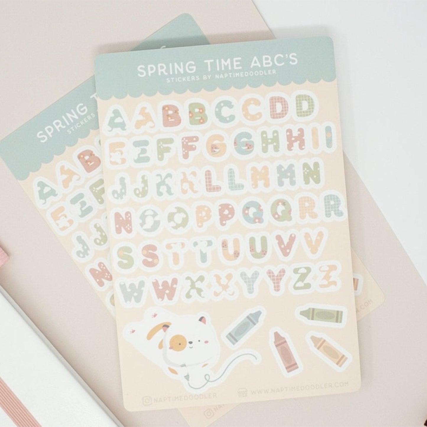 Springtime ABCs Sticker Sheet