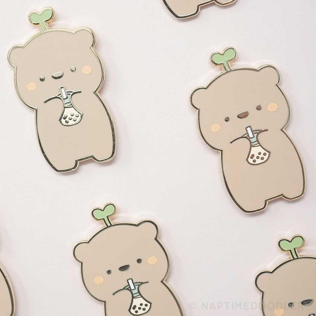 Boba Loving Sprout Enamel Pin