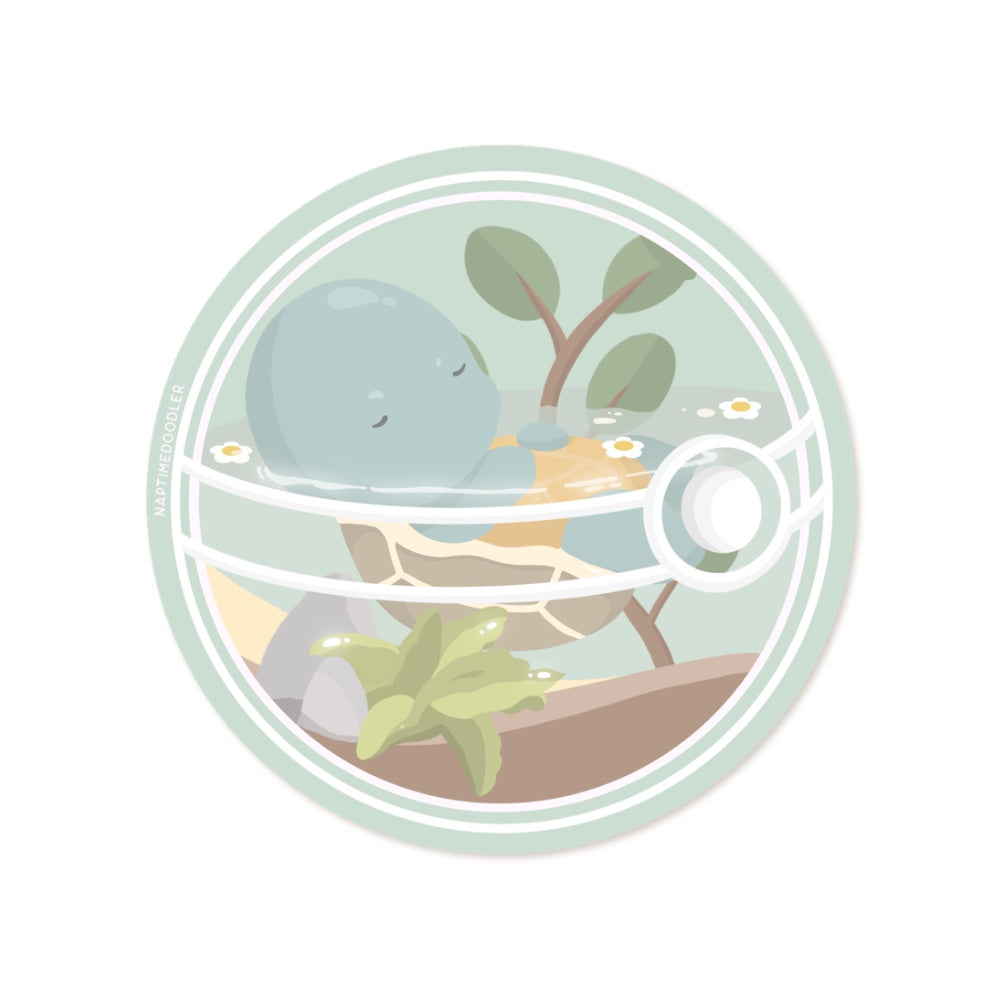 Turtle Pokeball Sticker