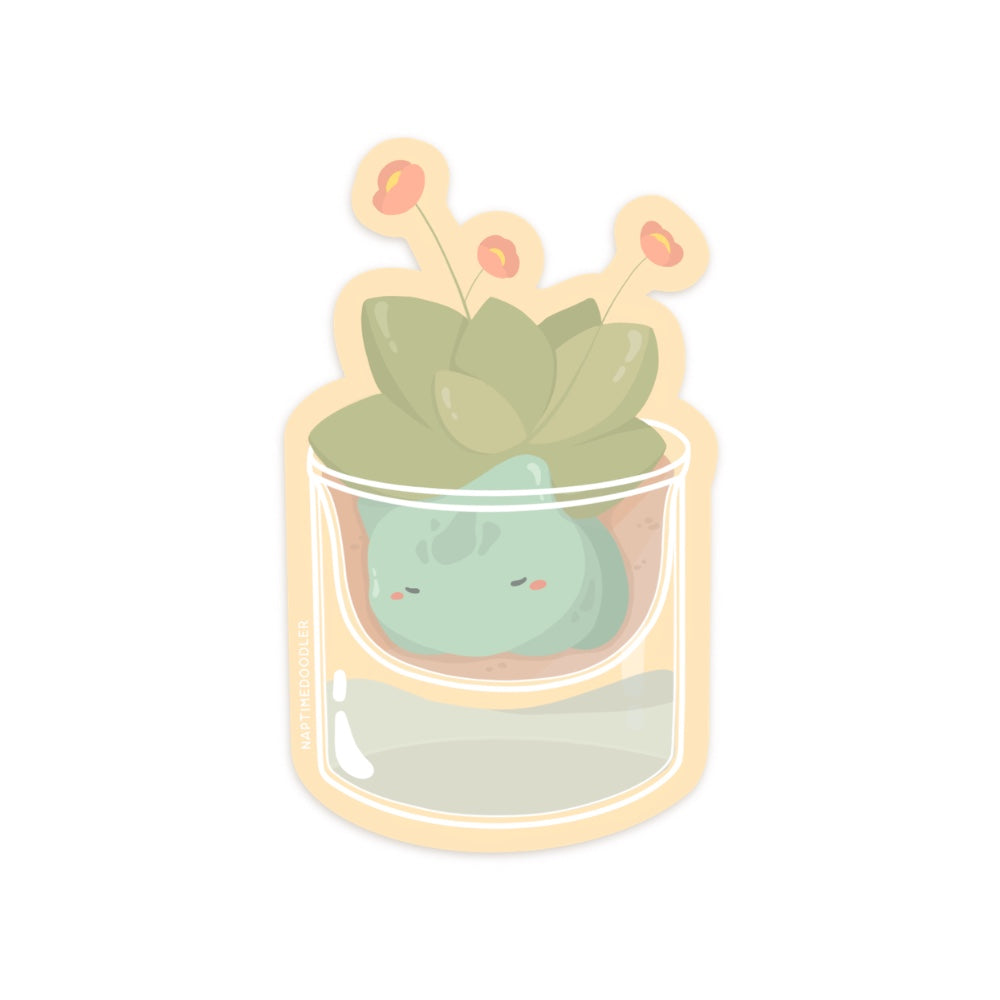 Bulb Pal Flower Pot Sticker