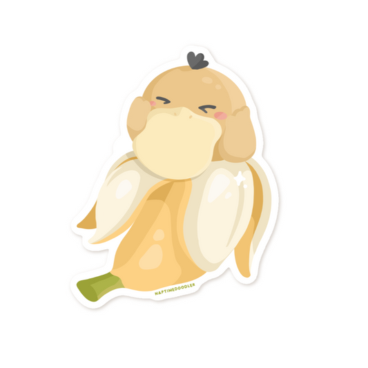 Banana Duck Sticker