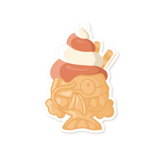 Strawberry Vanilla Taiyaki Sticker