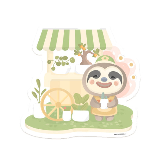 Leaf Sloth Sticker