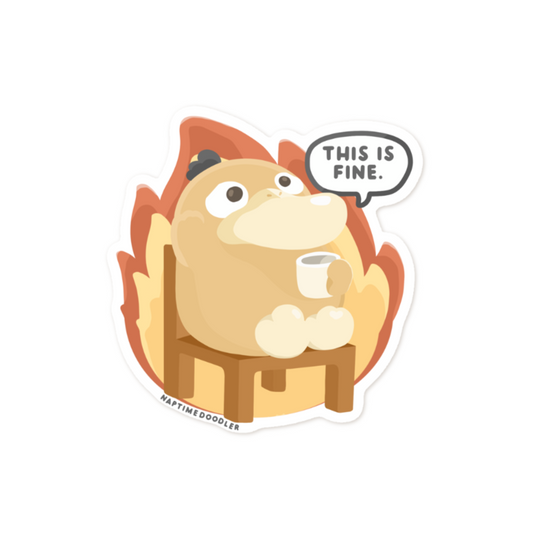 Anxiety Duck Sticker