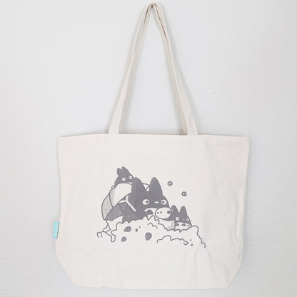 Natural Neighbor Pals Canvas Zipped Tote Bag