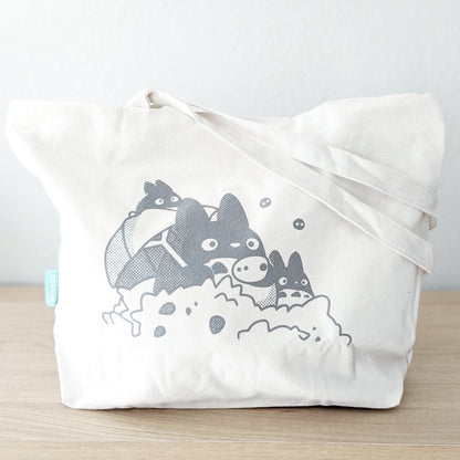 Natural Neighbor Pals Canvas Zipped Tote Bag