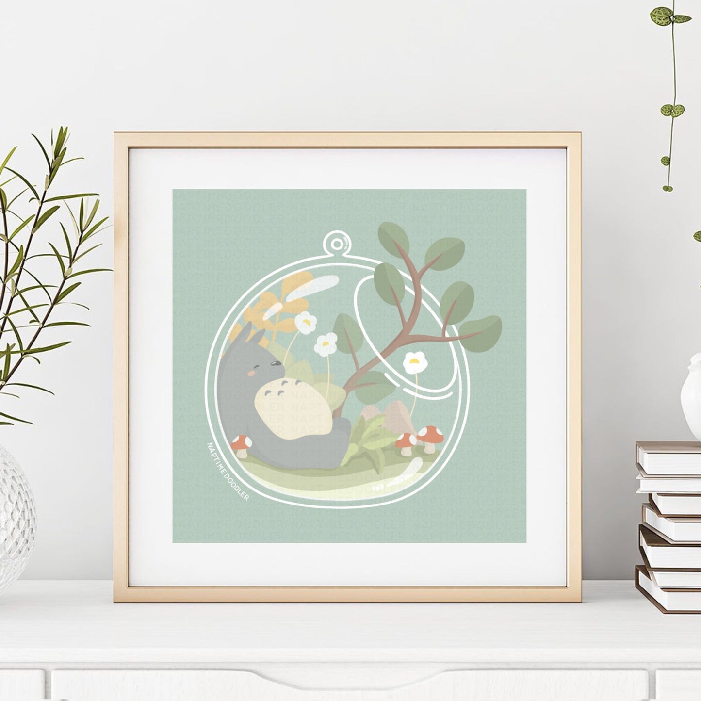 Neighbor Terrarium Art Print (5 x 5)