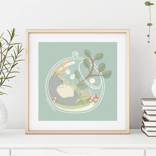 Neighbor Terrarium Art Print (5 x 5)