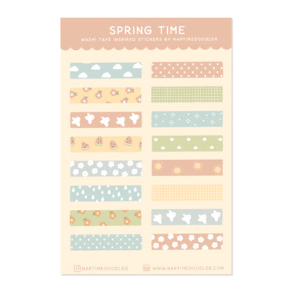 Spring Time Sticker Sheet (Shimmer)
