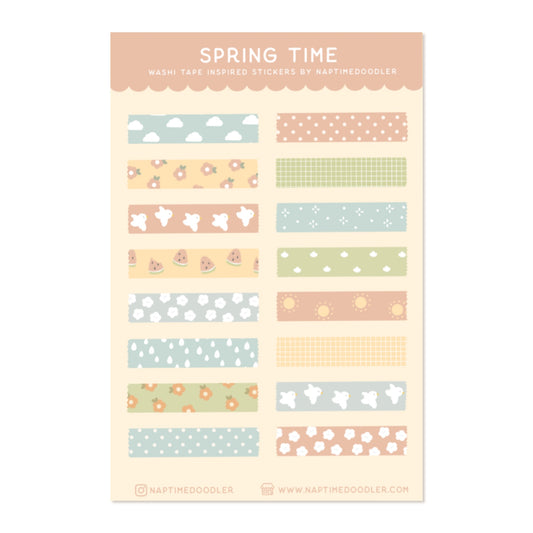 Spring Time Sticker Sheet (Shimmer)
