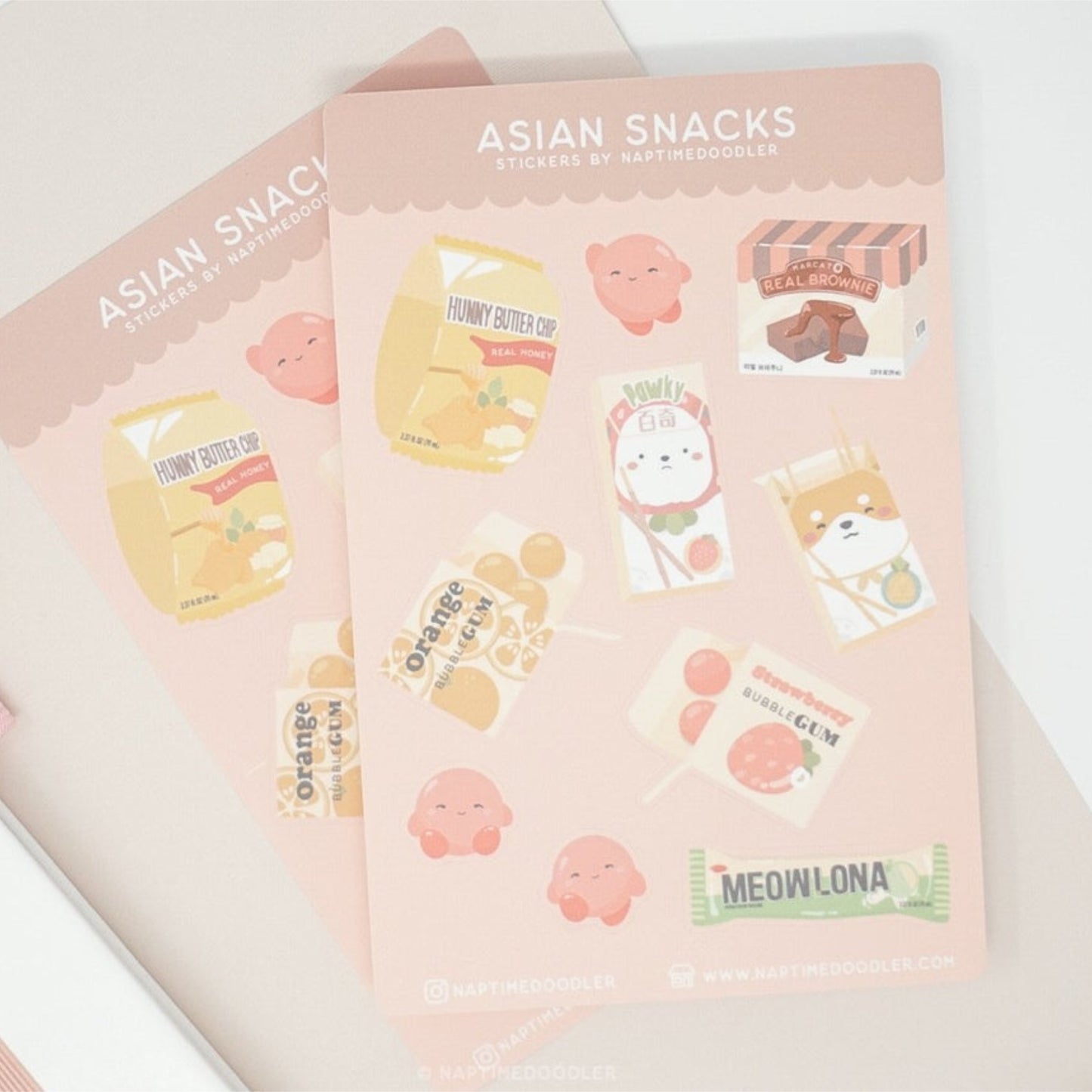 Asian Snacks Sticker Sheet