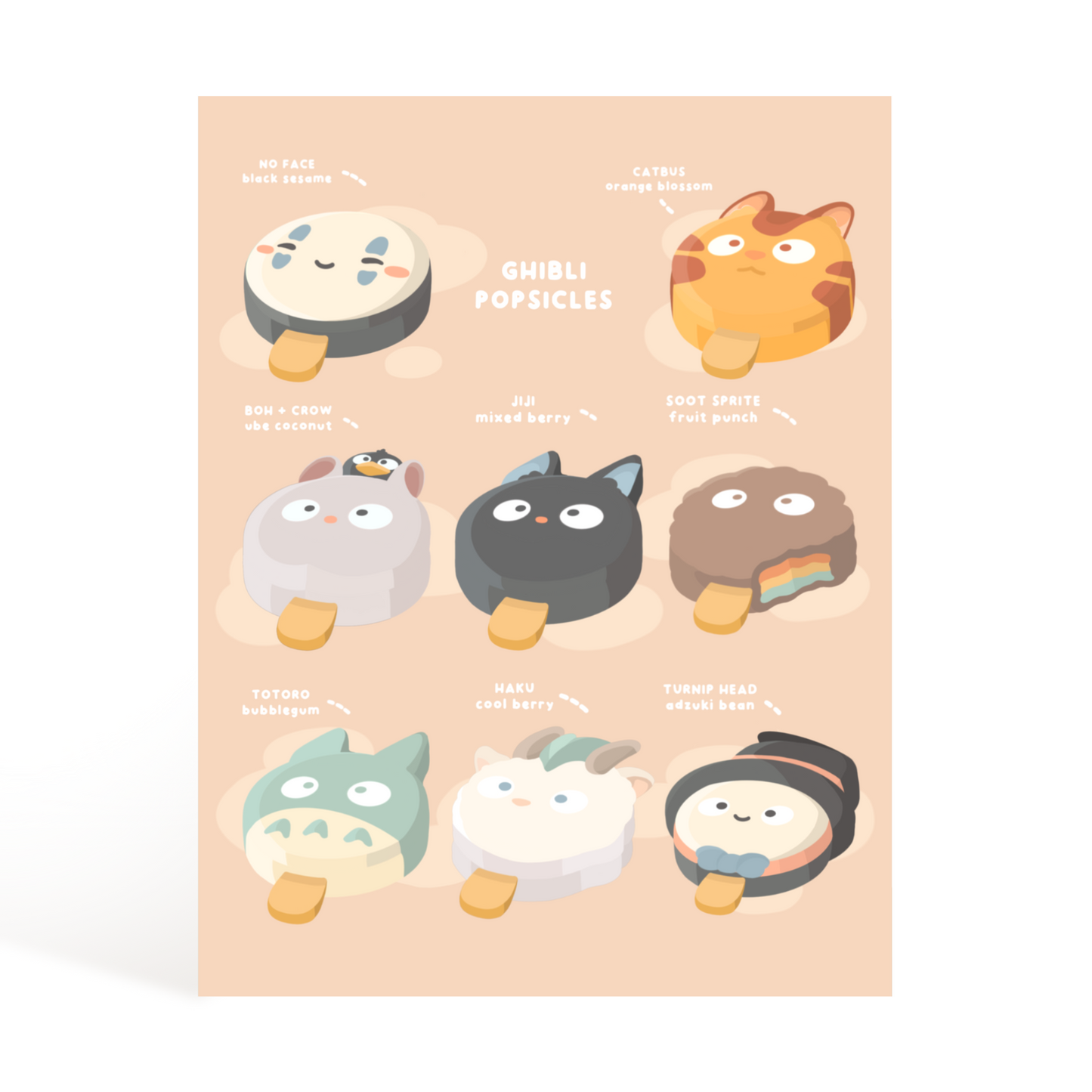 Anime Popsicles Art Print (5 x 7)