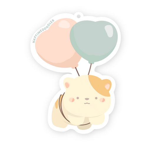 Floating Catsu Honey Peach Air Freshener