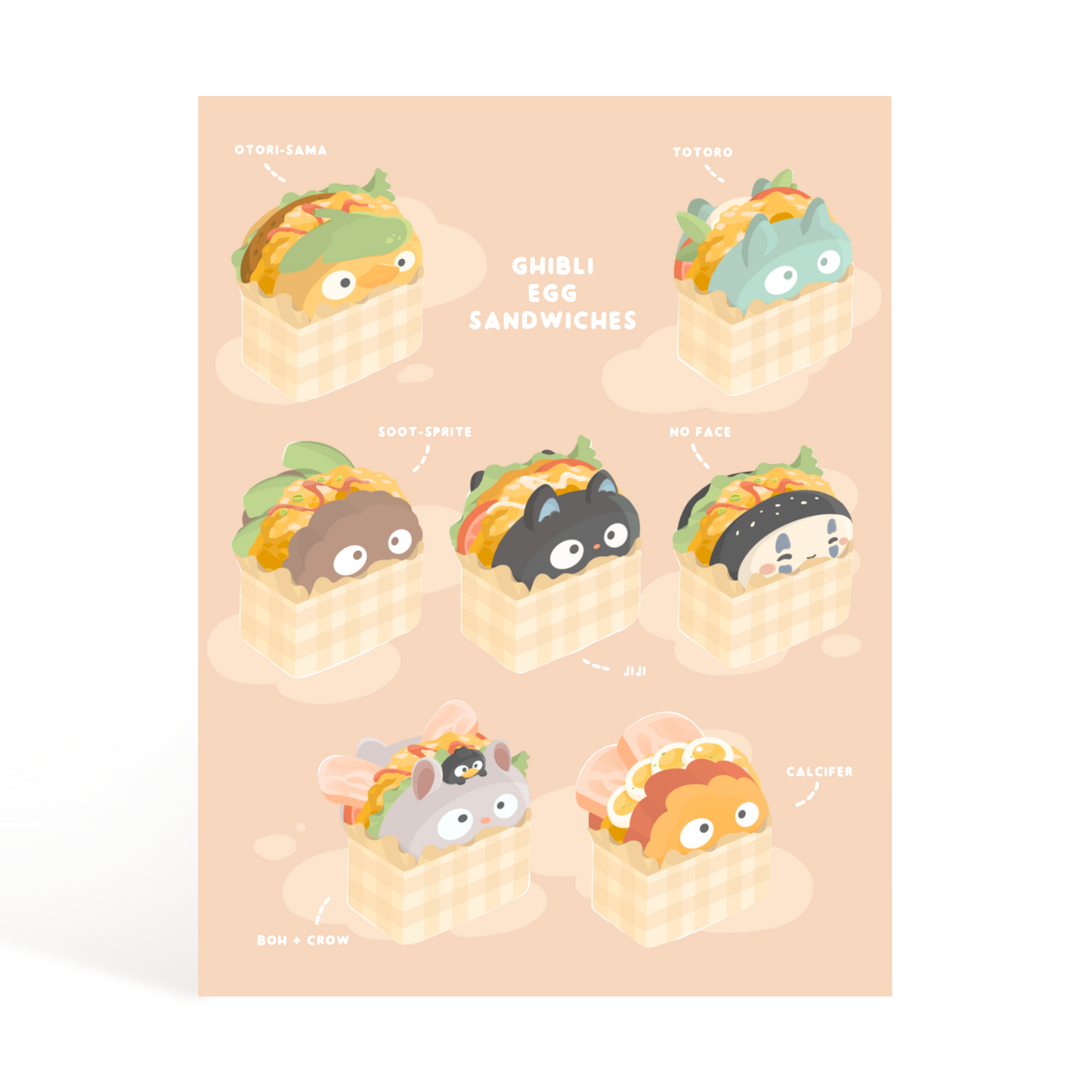 Anime Egg Sandwiches Art Print (5 x 7)