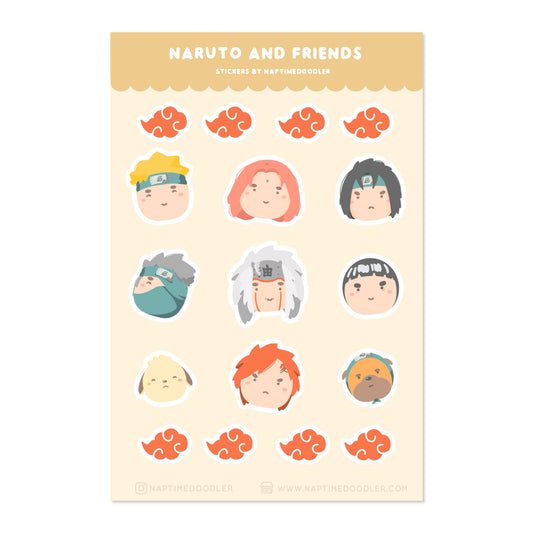 Ninja and Friends Sticker Sheet