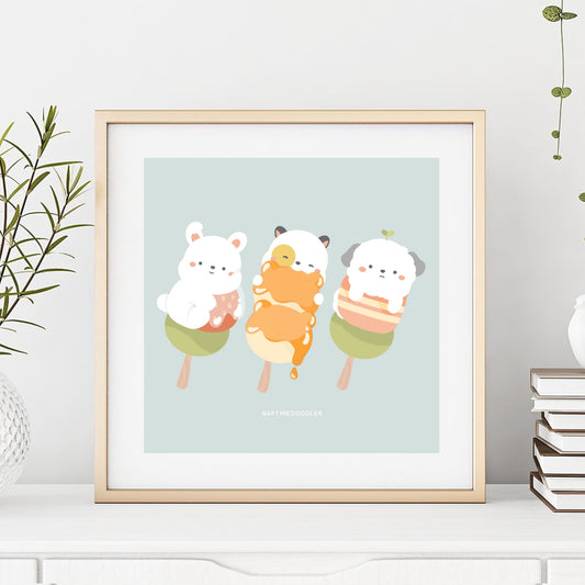 Dango Day Art Print (5 x 5)