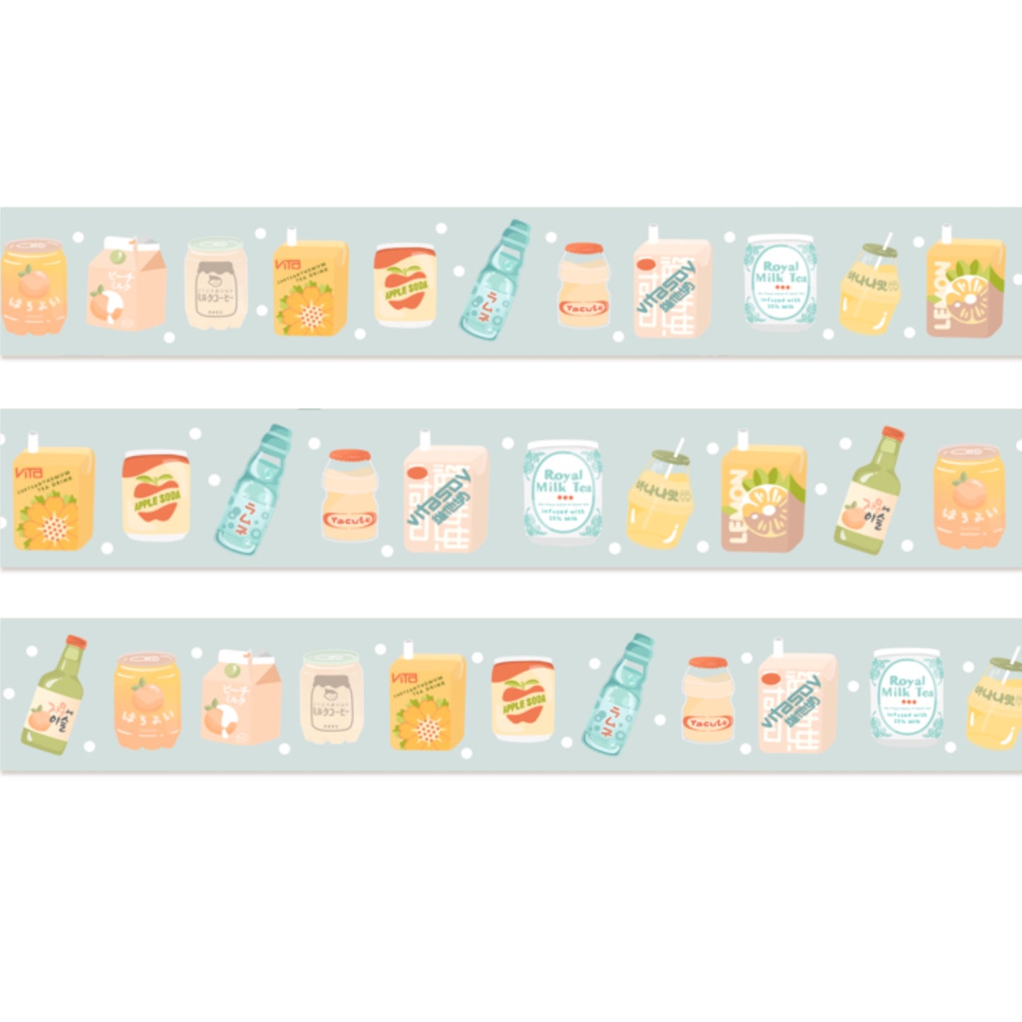 Asian Drinks Washi Tape