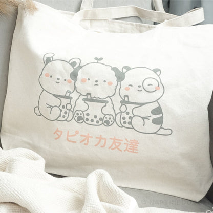 Cotton Canvas Zipped Tote Bags