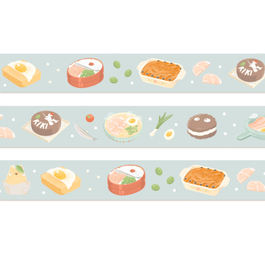 Anime Food Washi Tape - Blue
