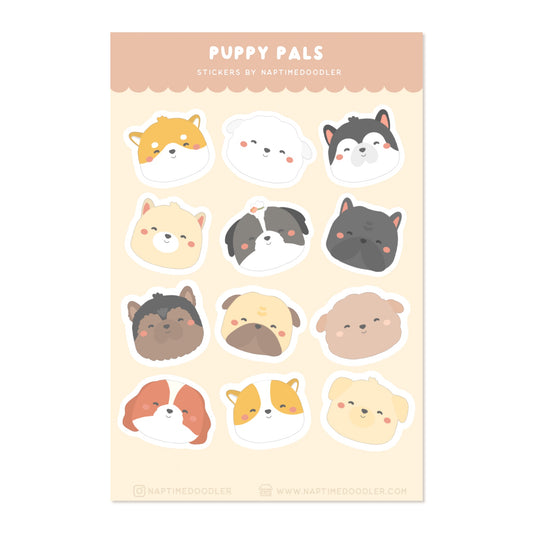 Puppy Pals Sticker Sheet