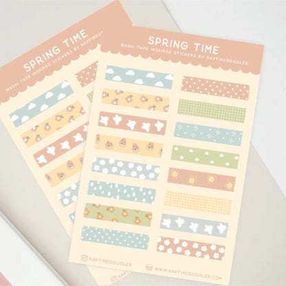 Spring Time Sticker Sheet (Shimmer)