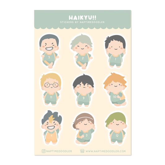 Haikyu!! Sticker Sheet