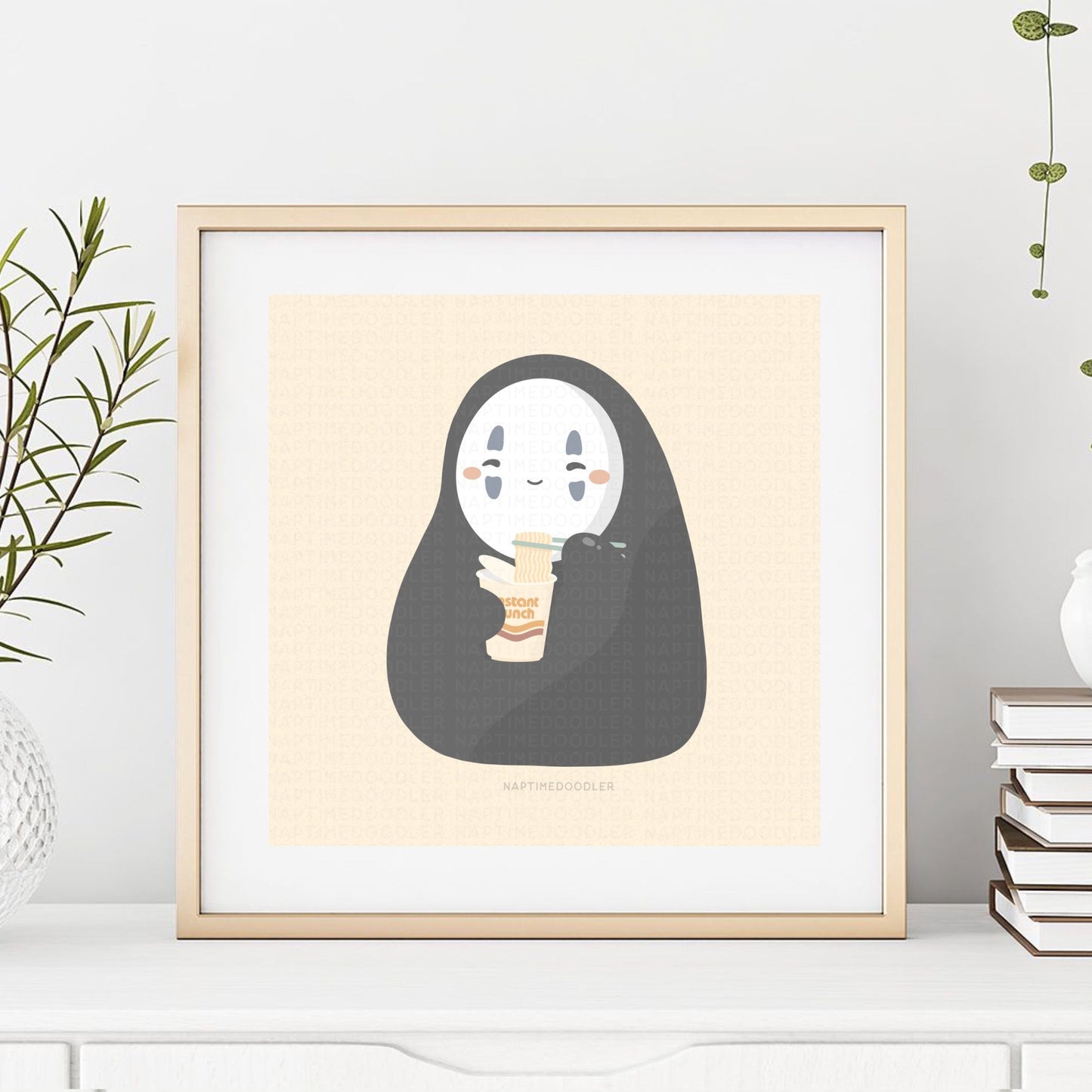 Nom Face Spirit Art Print (5 x 5)