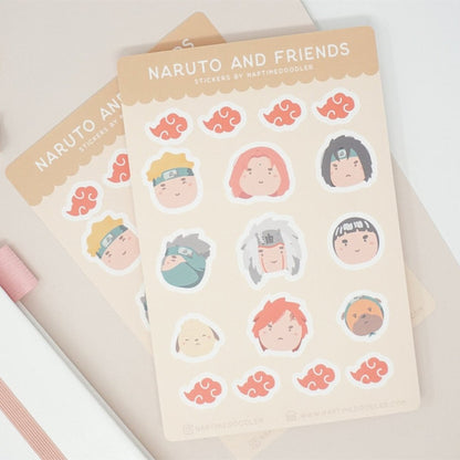 Ninja and Friends Sticker Sheet