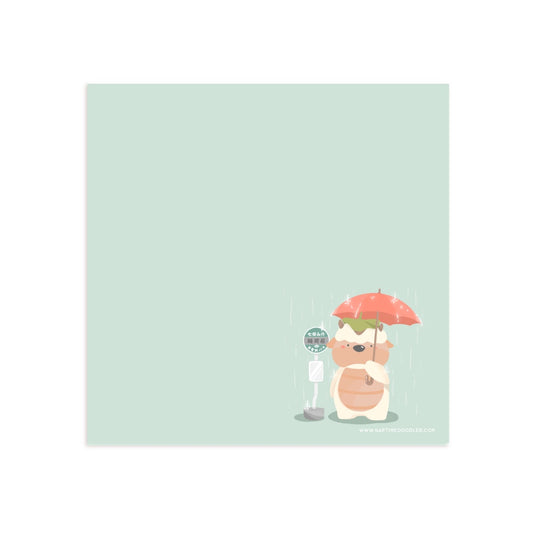 Rainy Day Bison x Anime Memo Pad