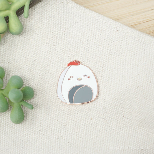 Chicken Onigiri (Rice Ball) Enamel Pin